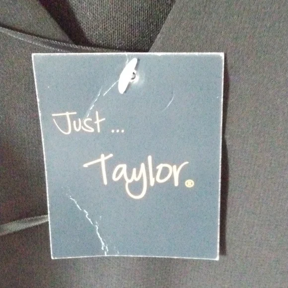 Just...Taylor Long Black Dress Size 12 Nwt - Picture 8 of 8